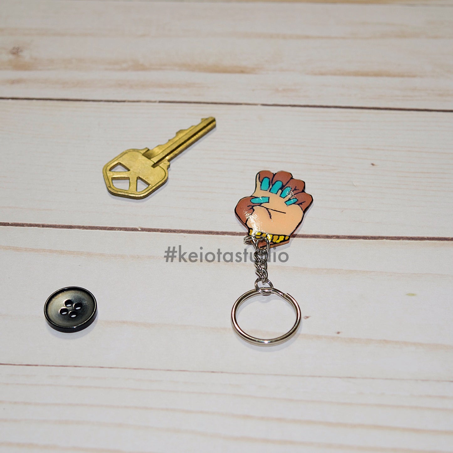 Fingernails Keychain