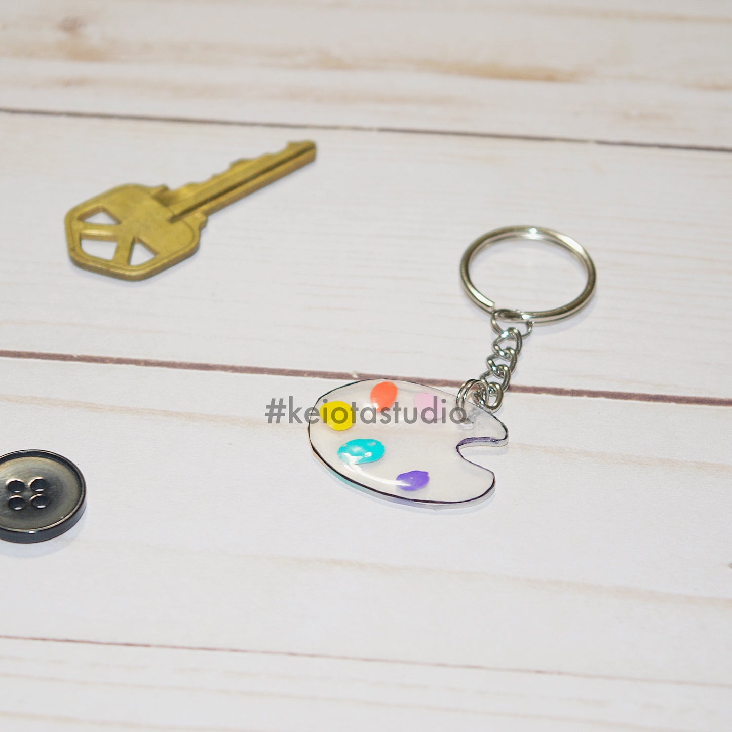Artist Palette Keychain