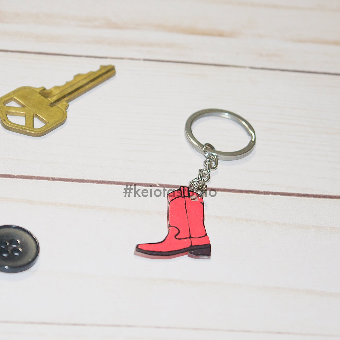 Western Boot Keychain