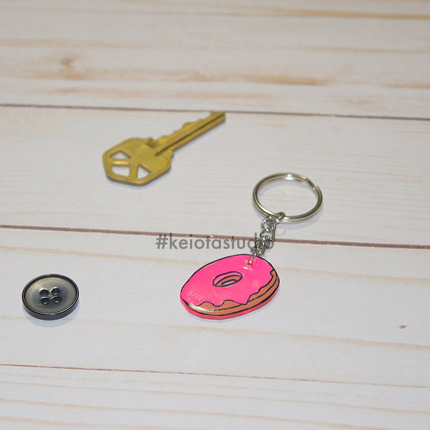 Doughnut Keychain