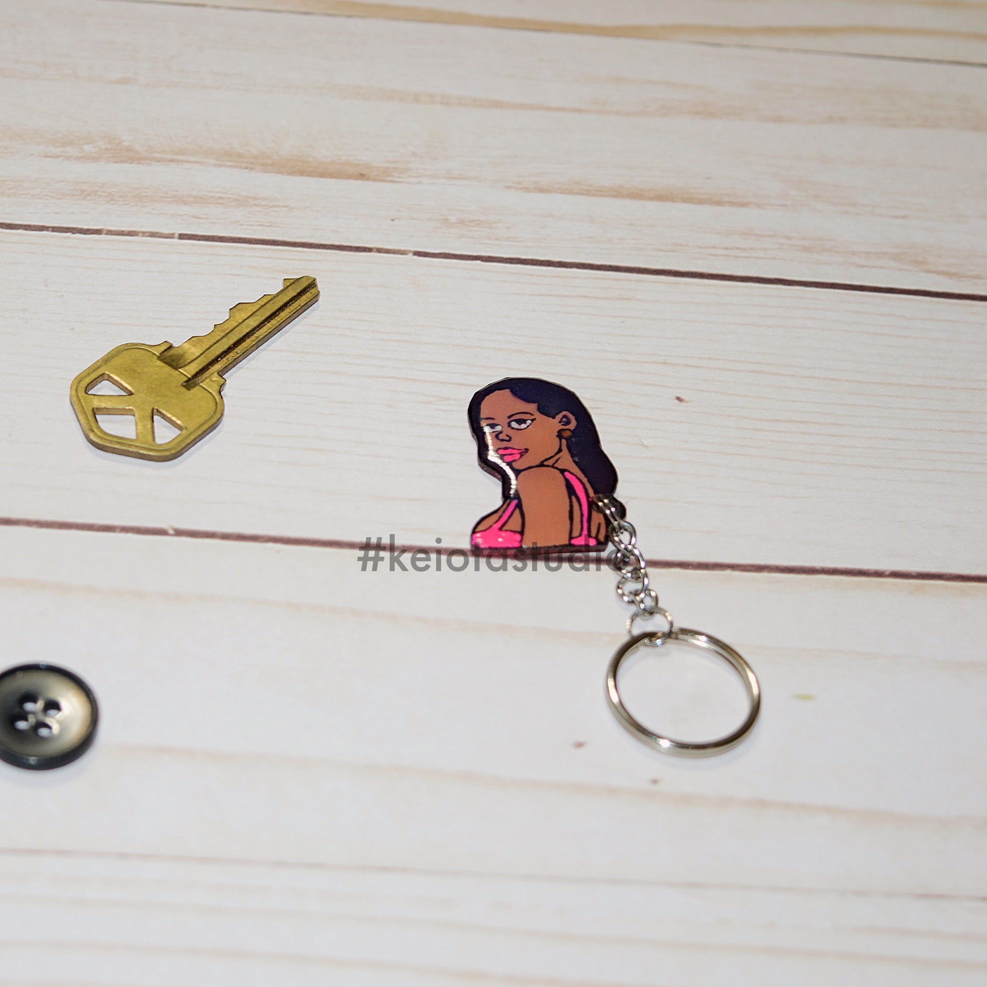 Ebony Keychain – Keiota Studio