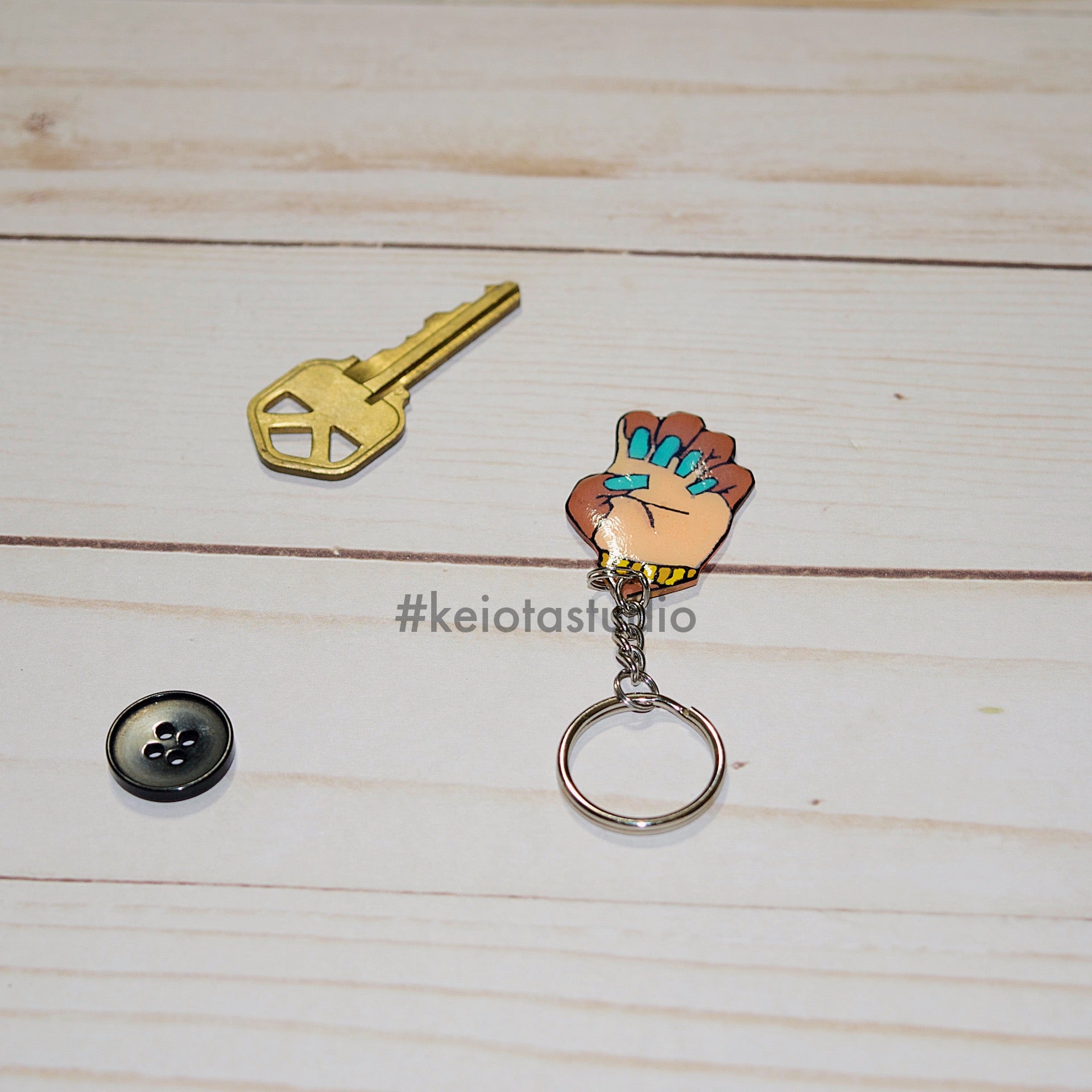 Fingernails Keychain