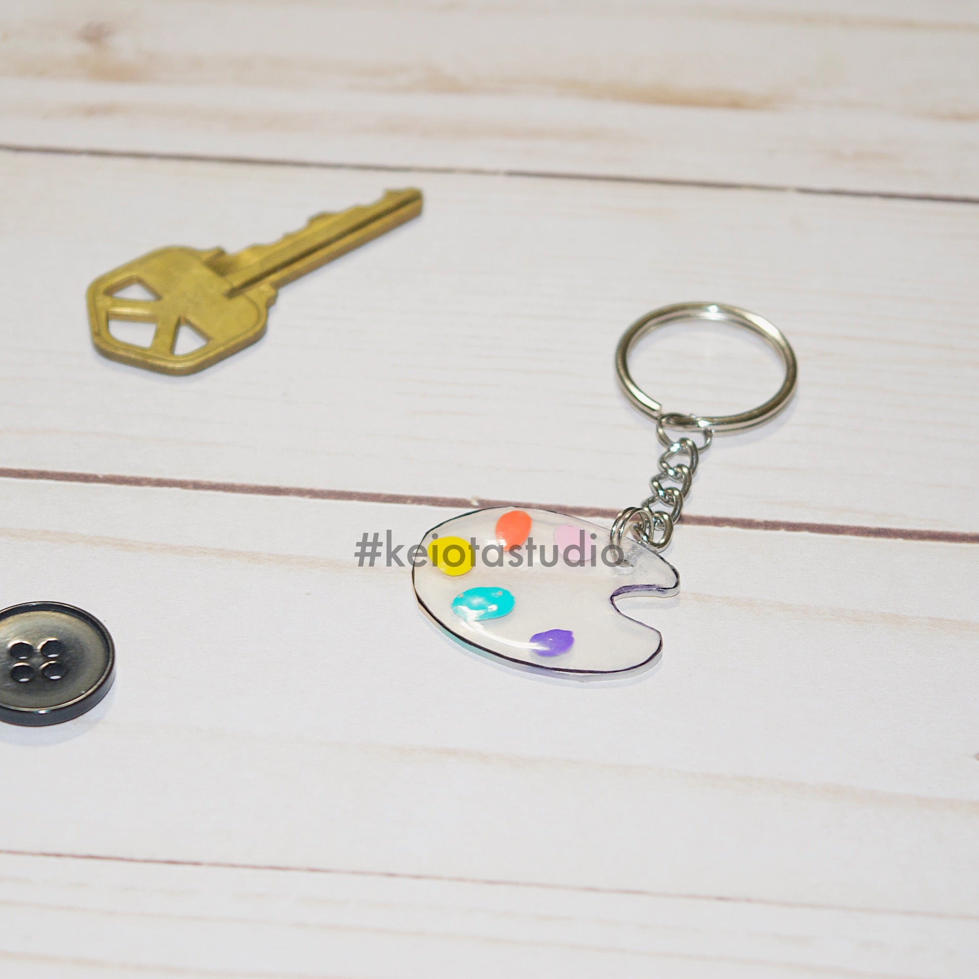 Artist Palette Keychain