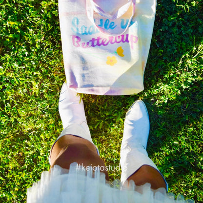 Saddle Up Tie-dye Tote Bag