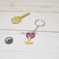 Wine glass Keychain