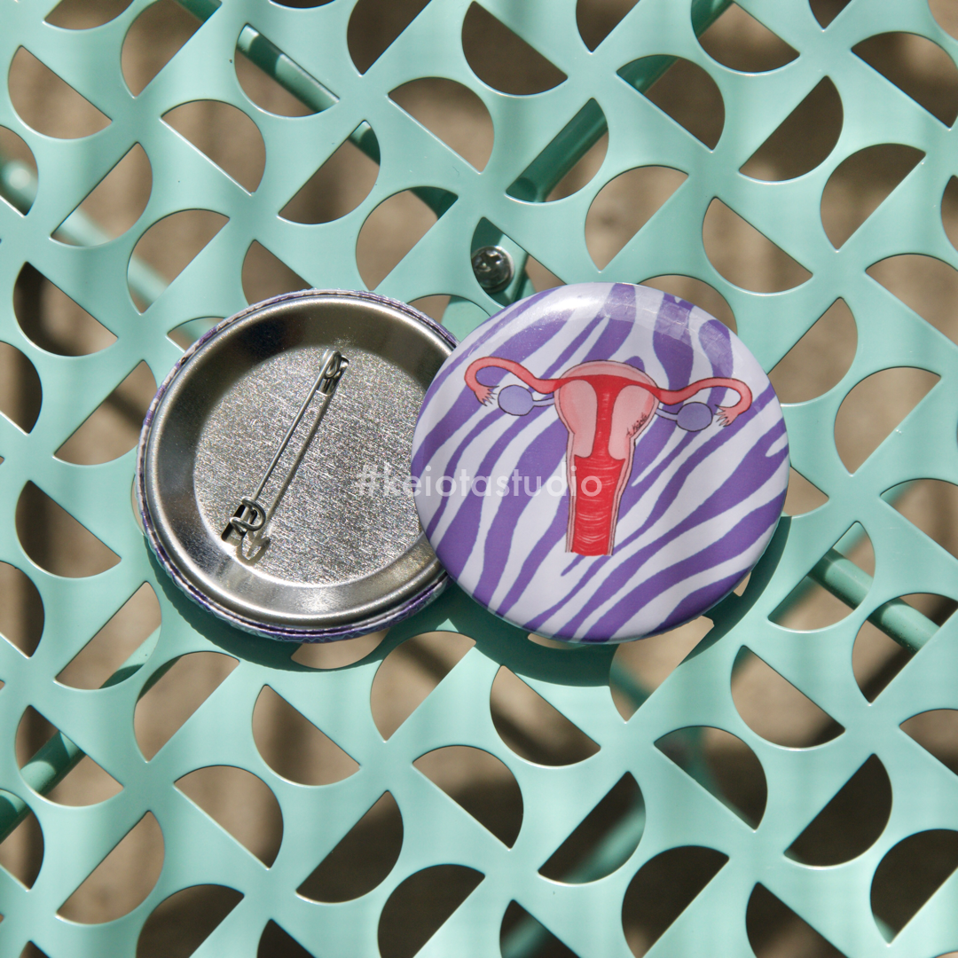 Pink Uterus Button