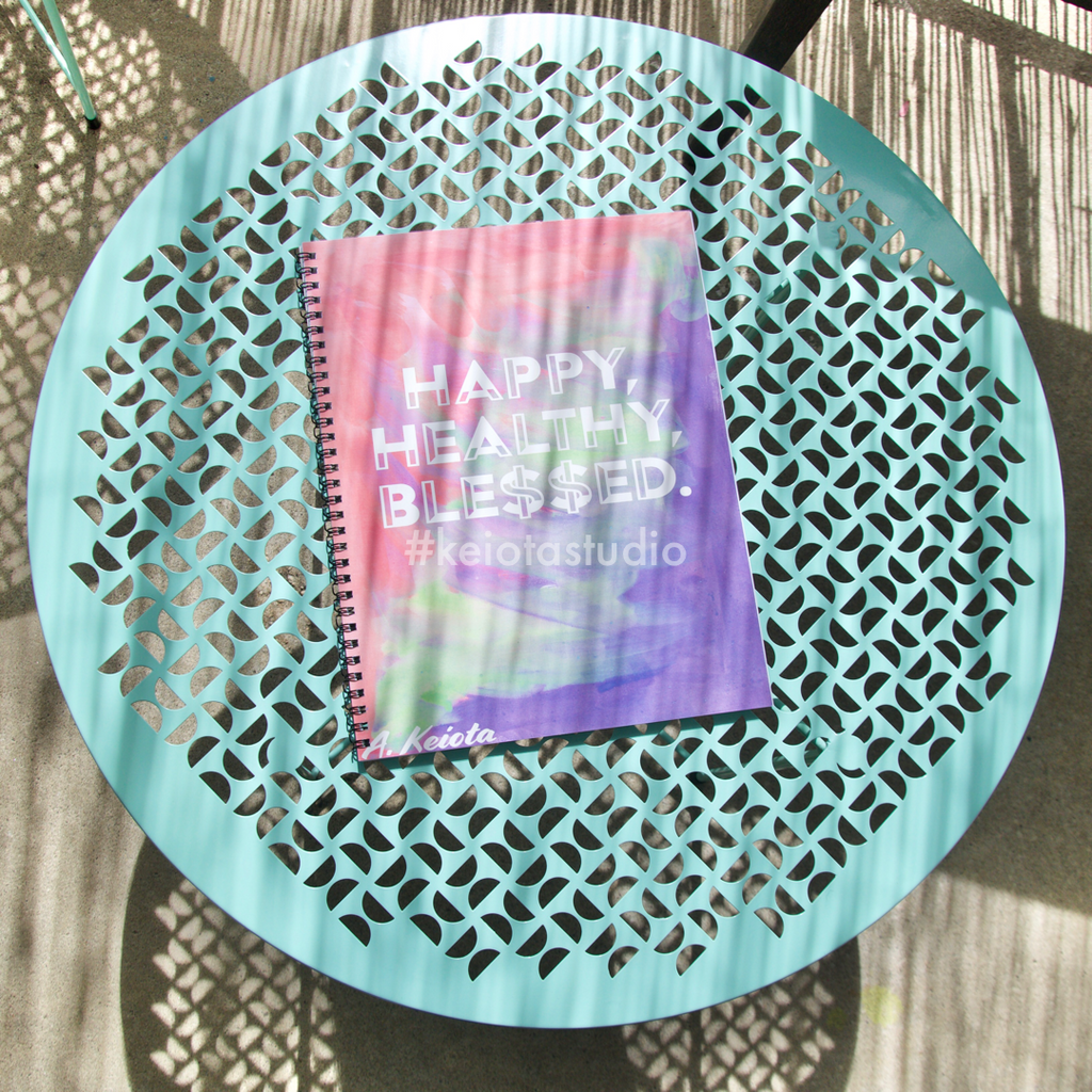 Happy Healthy Blessed Notebook Journal