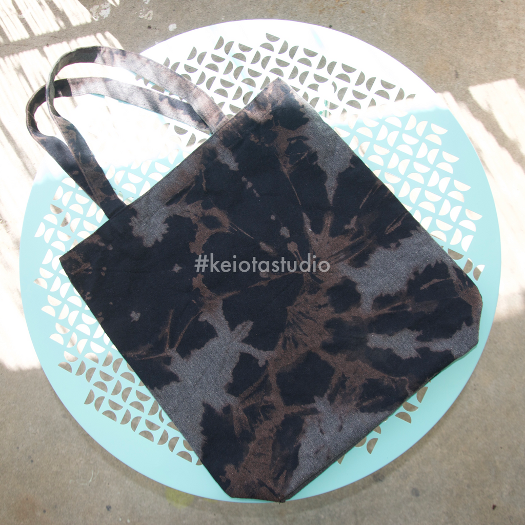 Charcoal Tie-dye Tote Bag